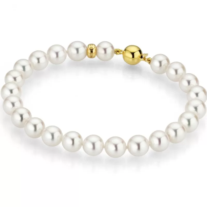 Gellner Perlearmbånd-Armbånd, Akoyaperler 7-7,5 Mm