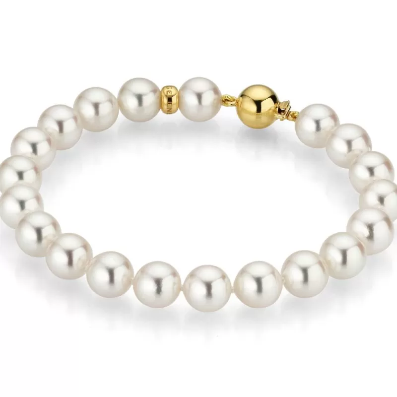 Gellner Perlearmbånd-Armbånd, Akoyaperler 8-8,5 Mm