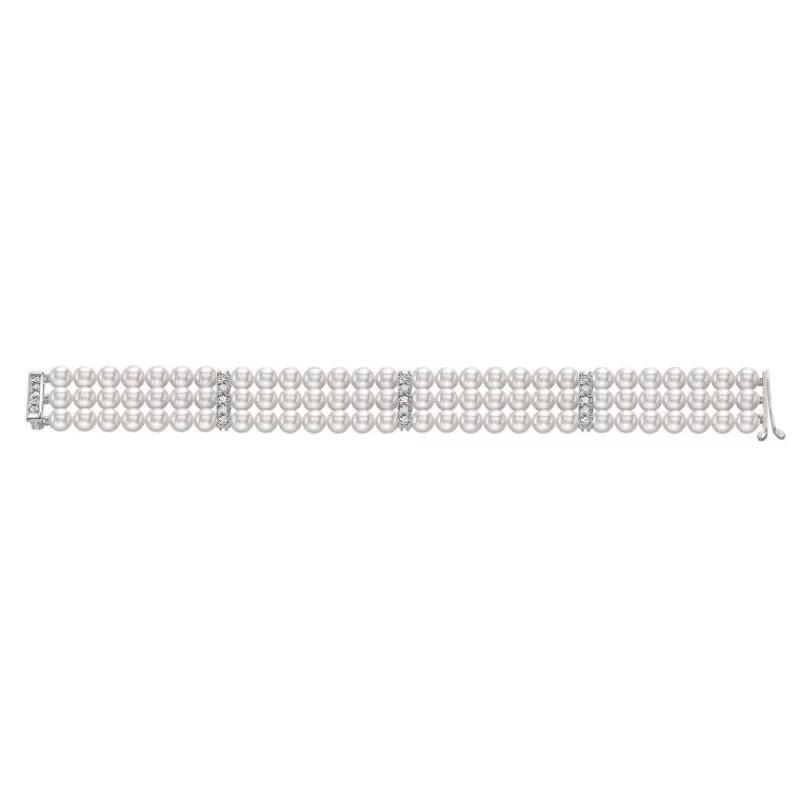 David-Andersen Perlearmbånd-Armbånd, Perler Og Diamanter