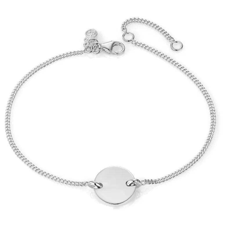 David-Andersen Sølvarmbånd-Armbånd, Rund Plate