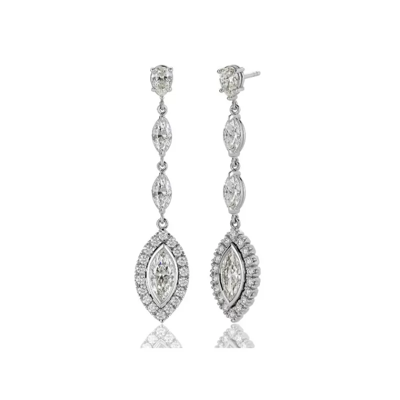 David-Andersen Gulløredobber-Orepynt, Diamanter (3,24 Carat)