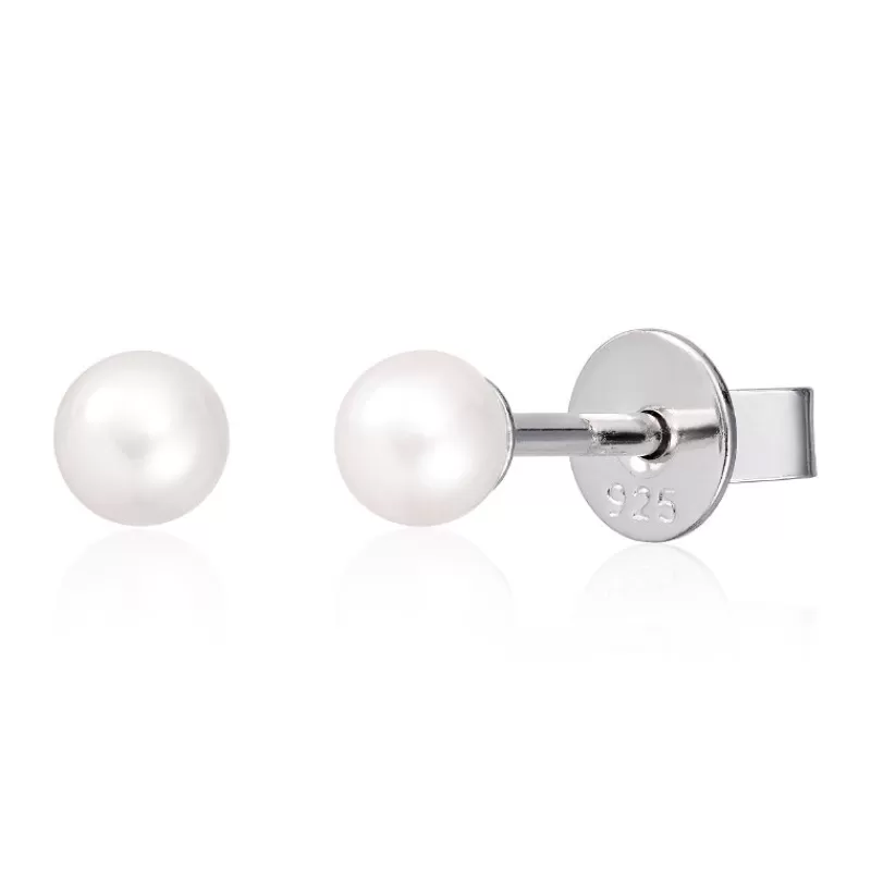 David-Andersen Sølvøredobber-Orepynt, Ferskvannsperle 4-4,5 Mm