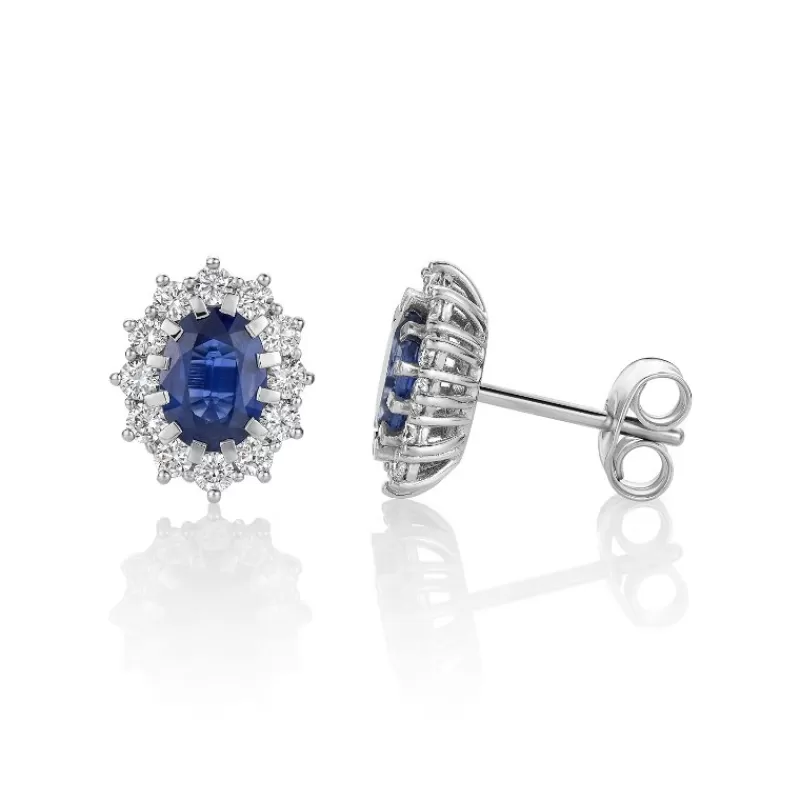 David-Andersen Gulløredobber-Orepynt, Rosett Safir