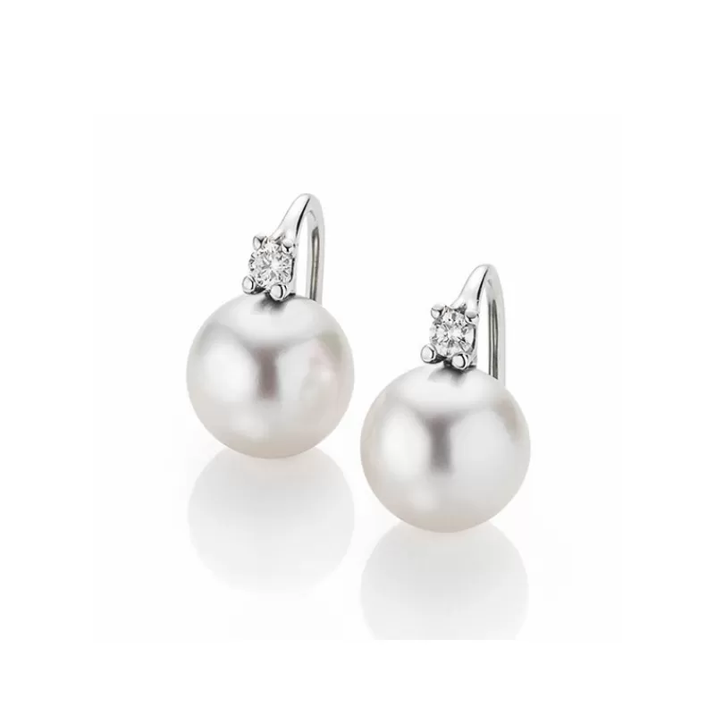 Gellner Gulløredobber-Orepynt, Sydhavsperler (9-10Mm) Og Diamanter