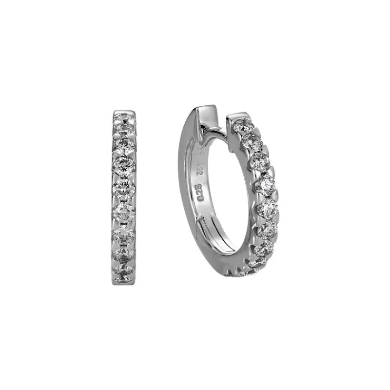 David-Andersen Gulløredobber-Øreringer, Diamanter 0,50 Ct