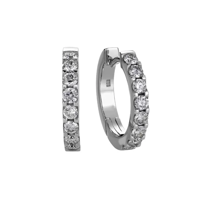 David-Andersen Gulløredobber-Øreringer, Diamanter 1,00 Ct