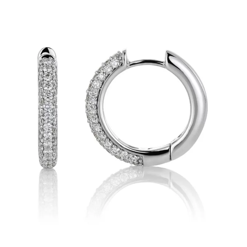 David-Andersen Gulløredobber-Øreringer, Diamanter 1,00 Ct