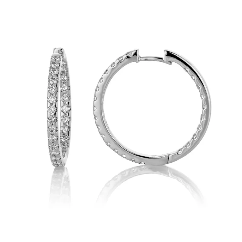 David-Andersen Gulløredobber-Øreringer, Diamanter 1,00 Ct