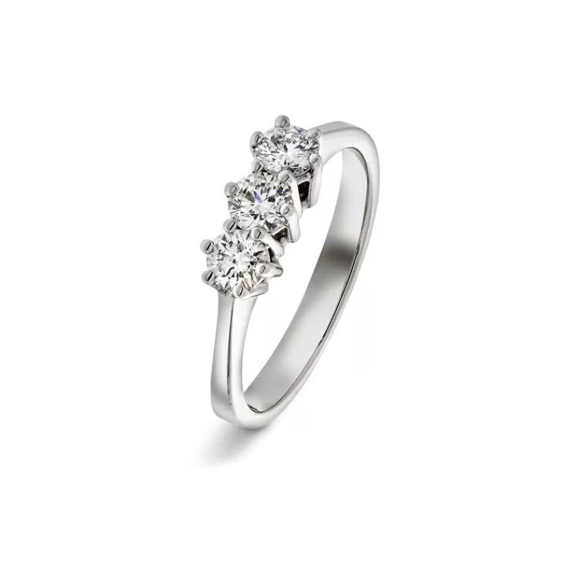 David-Andersen Diamantringer-Ring, 3-Stens (0,60 Ct)