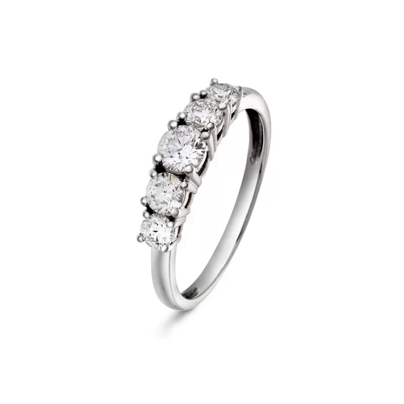 David-Andersen Diamantringer-Ring, 5-Stens (1,00 Ct)