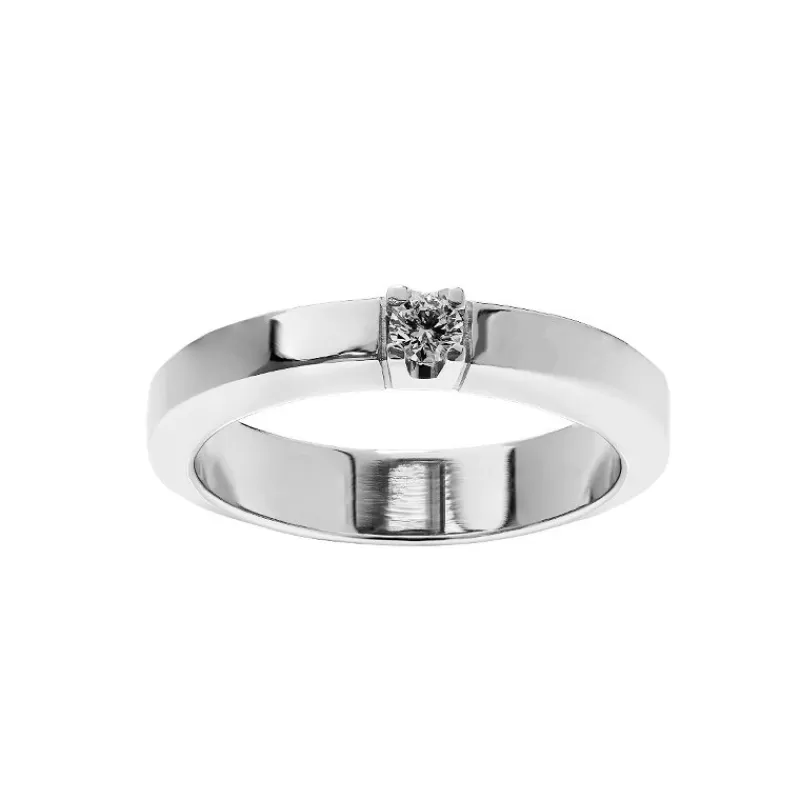 David-Andersen Diamantringer-Ring, Allianse 0,10 Ct (Kantet)