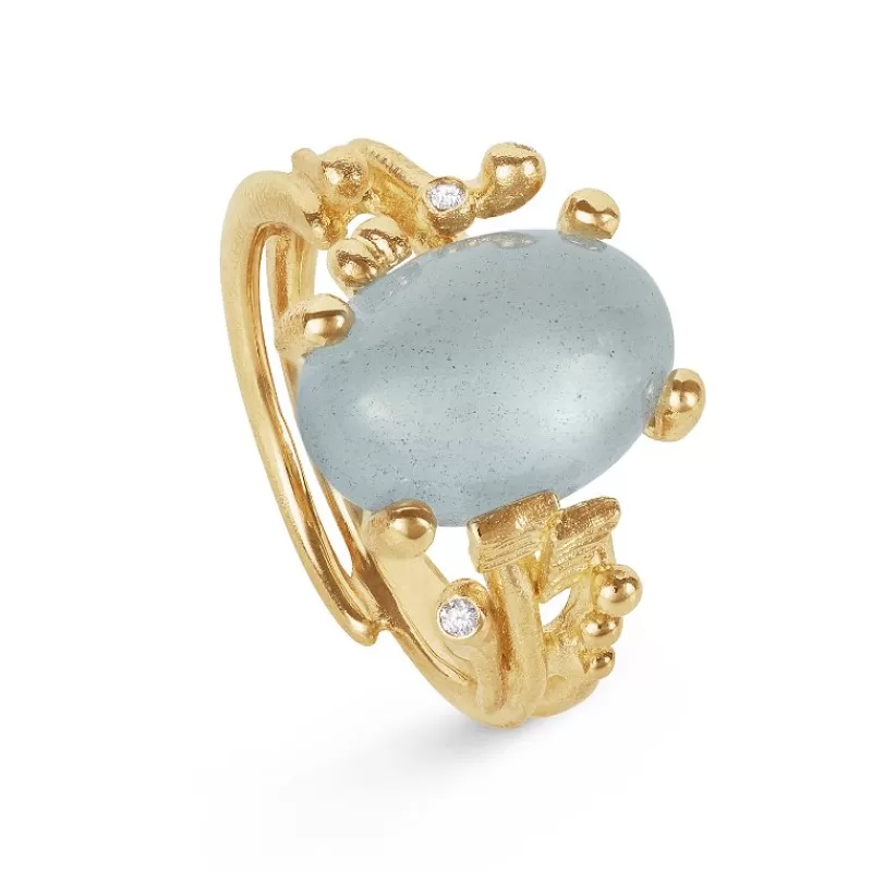 Ole Lynggaard Copenhagen Gullringer-Ring, Boho Akvamarin