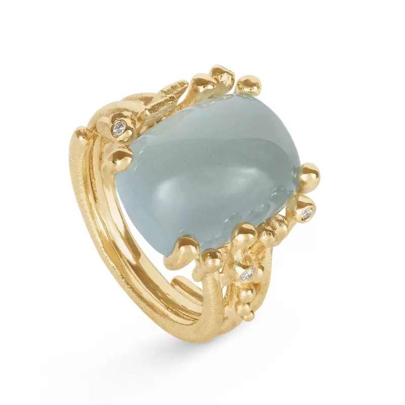 Ole Lynggaard Copenhagen Gullringer-Ring, Boho Akvamarin