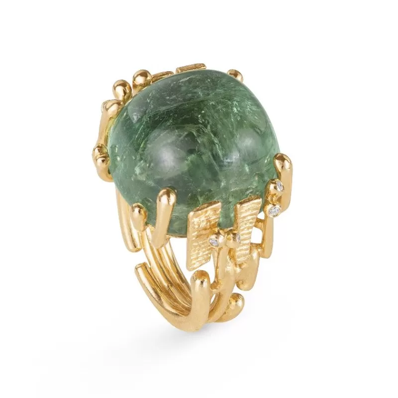 Ole Lynggaard Copenhagen Gullringer-Ring, Boho Gronn Turmalin