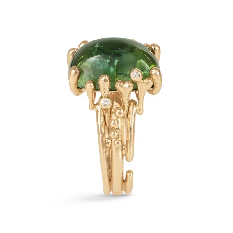 Ole Lynggaard Copenhagen Gullringer-Ring, Boho Gronn Turmalin