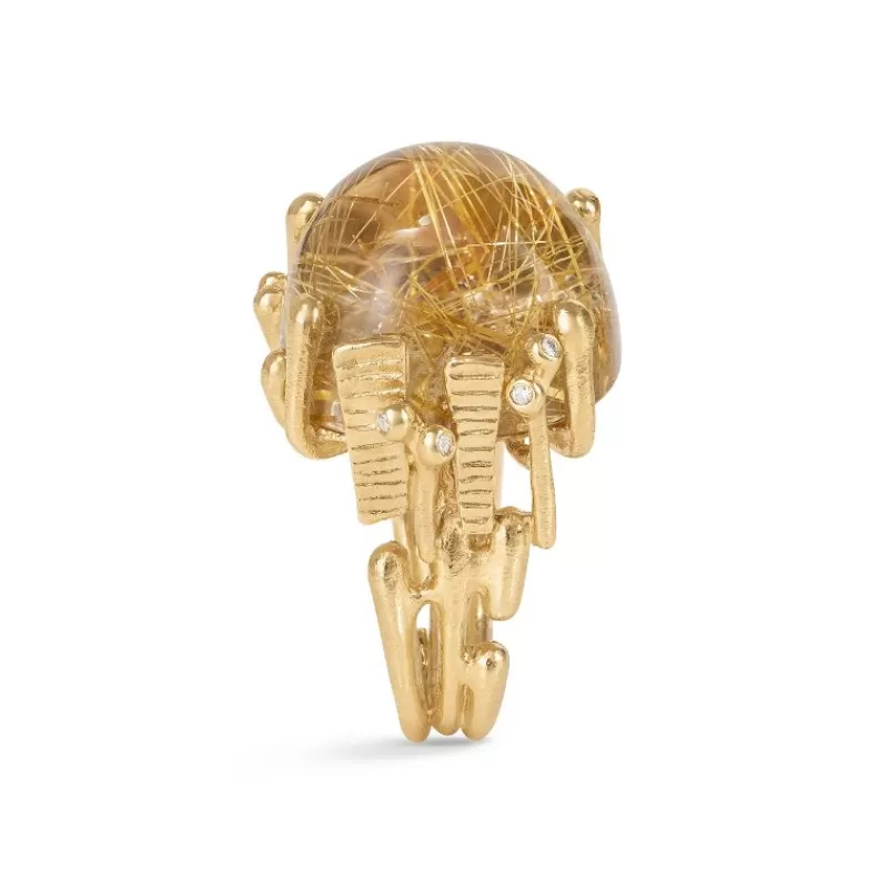 Ole Lynggaard Copenhagen Gullringer-Ring, Boho Rutilkvarts