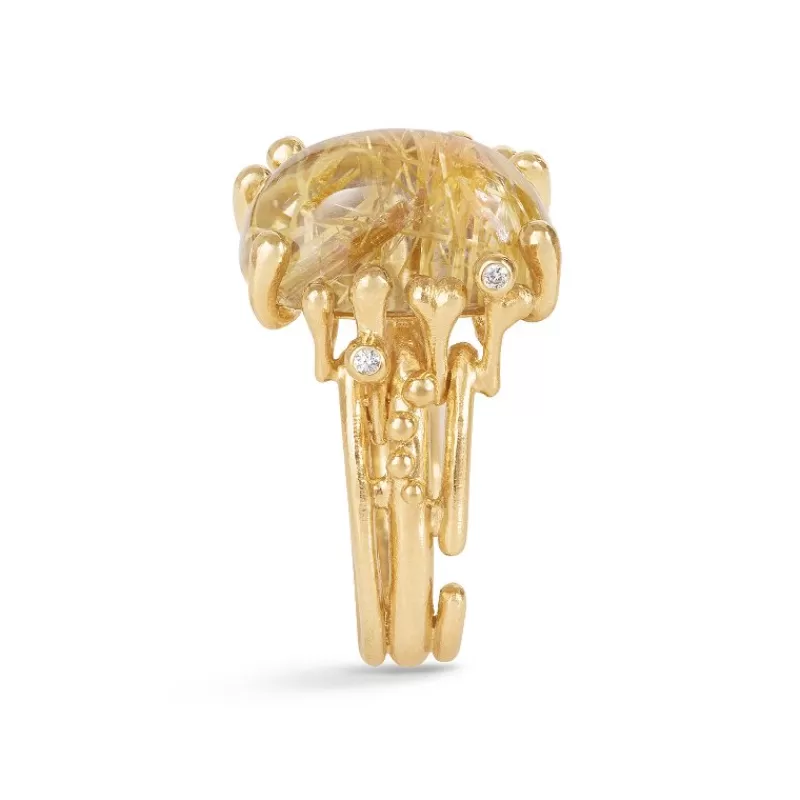 Ole Lynggaard Copenhagen Gullringer-Ring, Boho Rutilkvarts