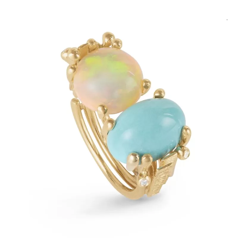 Ole Lynggaard Copenhagen Gullringer-Ring, Boho Turkis Og Opal