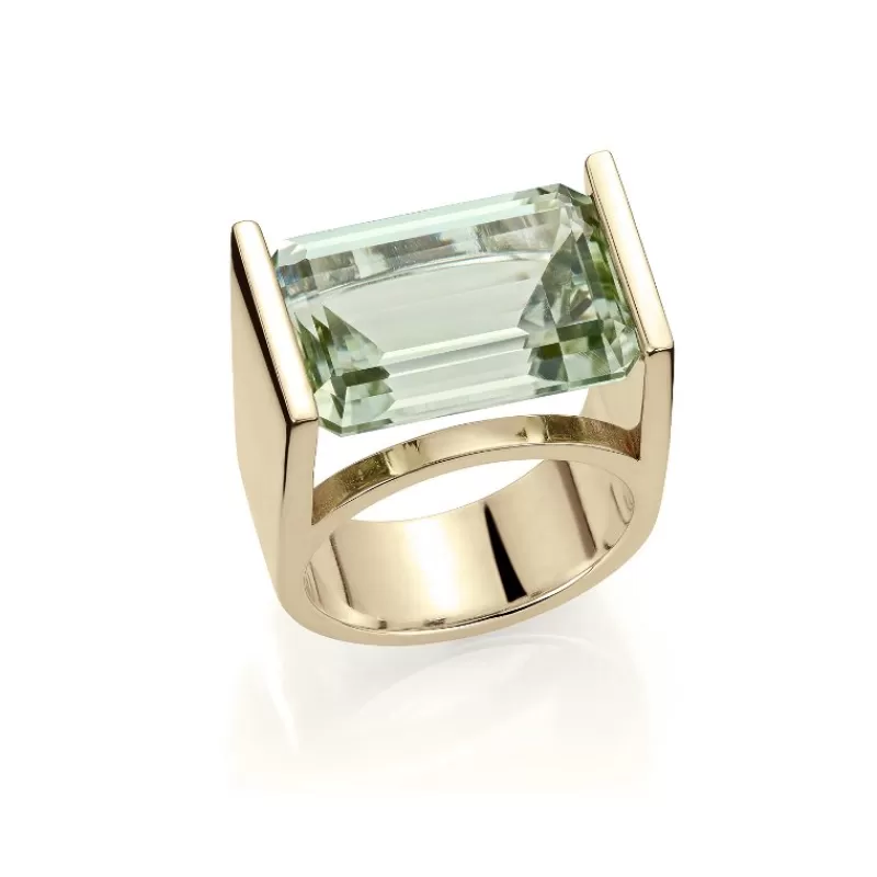 David-Andersen Gullringer-Ring, D-A Arkiv 1970 Prasiolitt