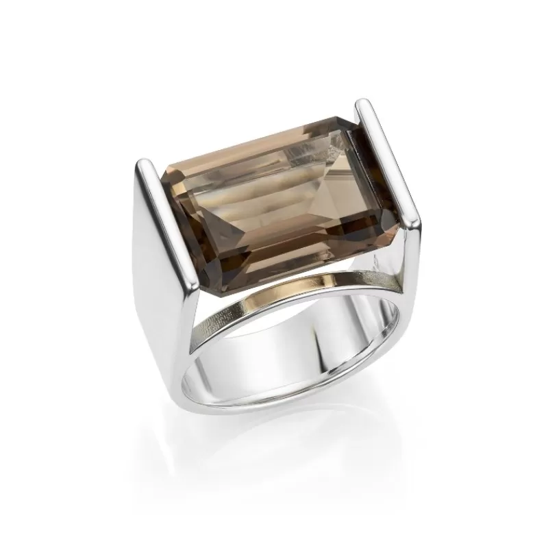 David-Andersen Sølvringer-Ring, D-A Arkiv 1970 Rokkvarts