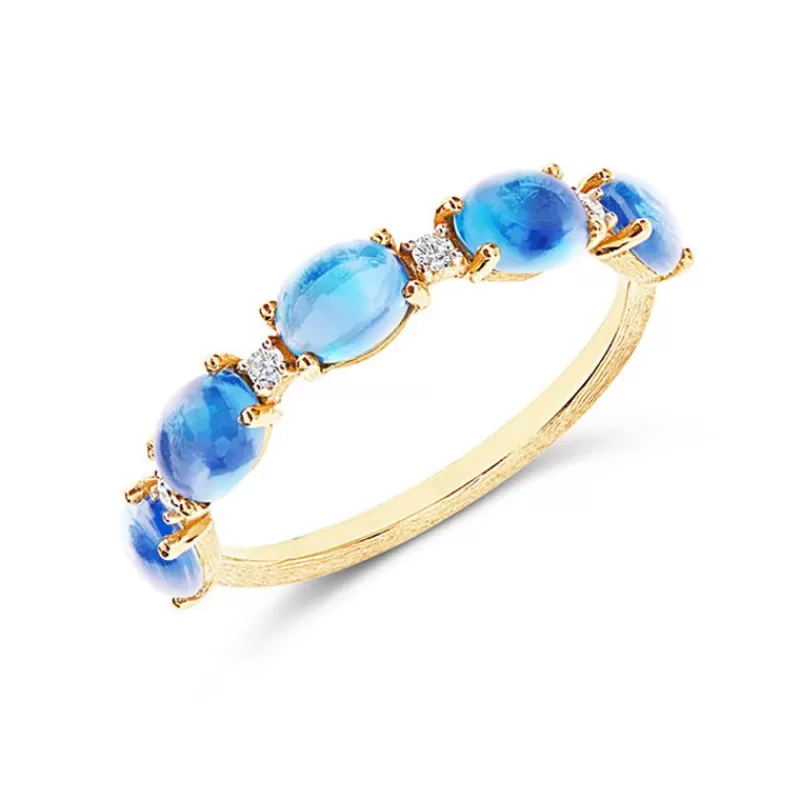 Nanis Gullringer-Ring, Dancing Azure London Bla Topas