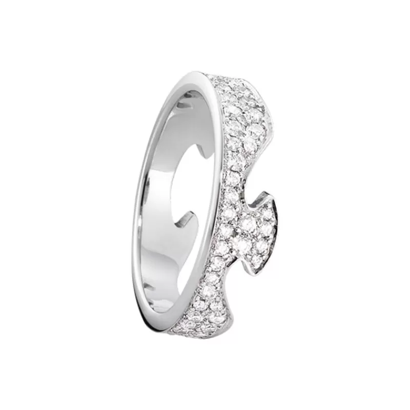 Georg Jensen Diamantringer-Ring, Fusion Endestykke Pavert