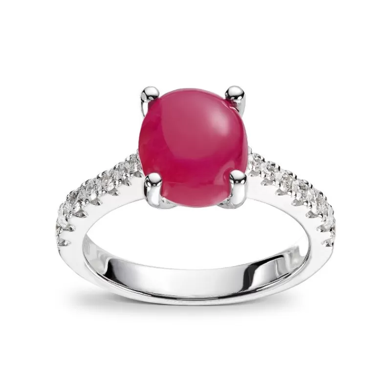 David-Andersen Diamantringer-Ring, Gronlandsrubin 4,07Ct