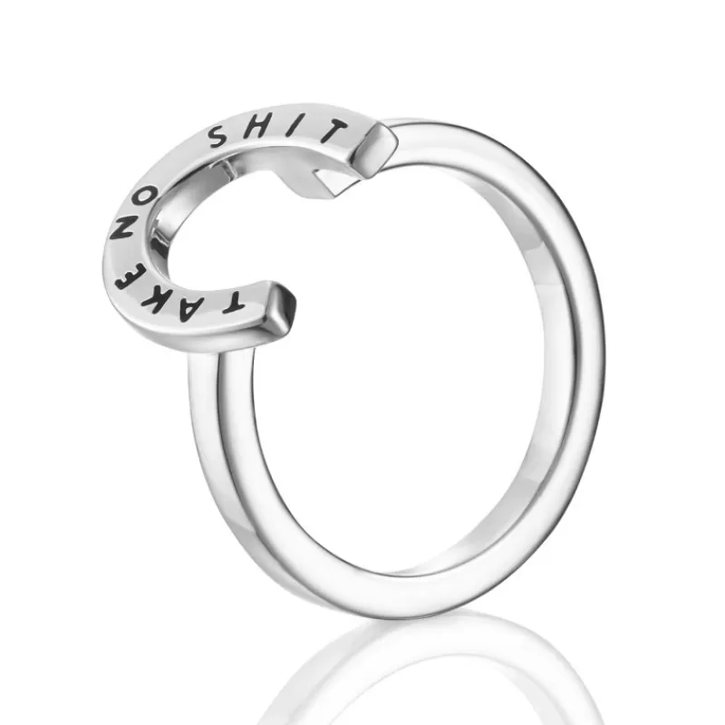Efva Attling Sølvringer-Ring, Little Take No Shit