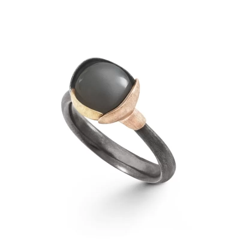 Ole Lynggaard Copenhagen Sølvringer-Ring, Lotus Str 1 Gra Manesten