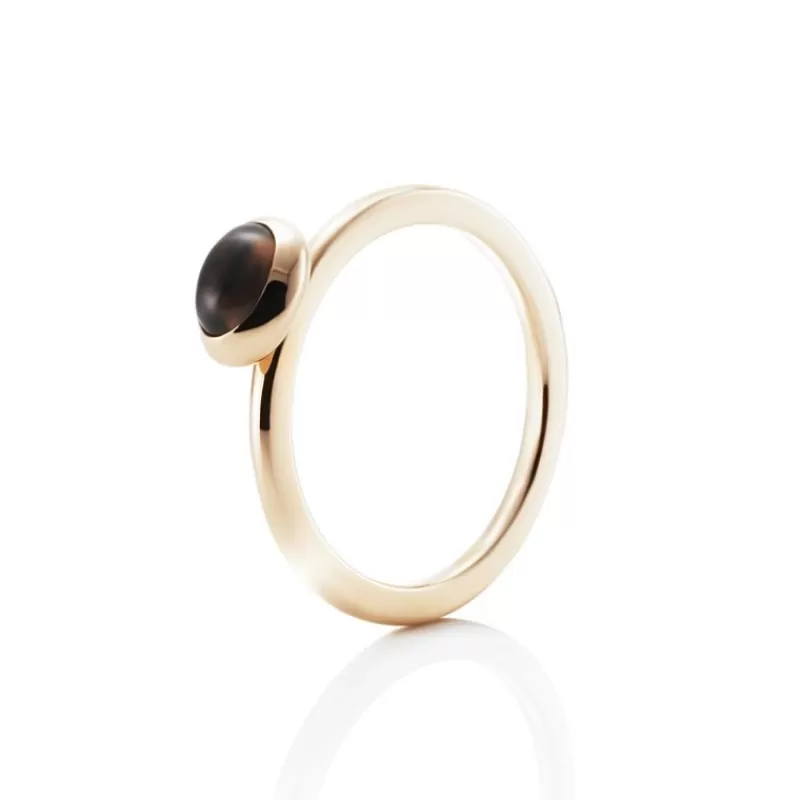 Efva Attling Gullringer-Ring, Love Bead Rokkvarts
