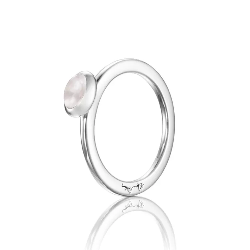Efva Attling Sølvringer-Ring, Love Bead Rose Quartz