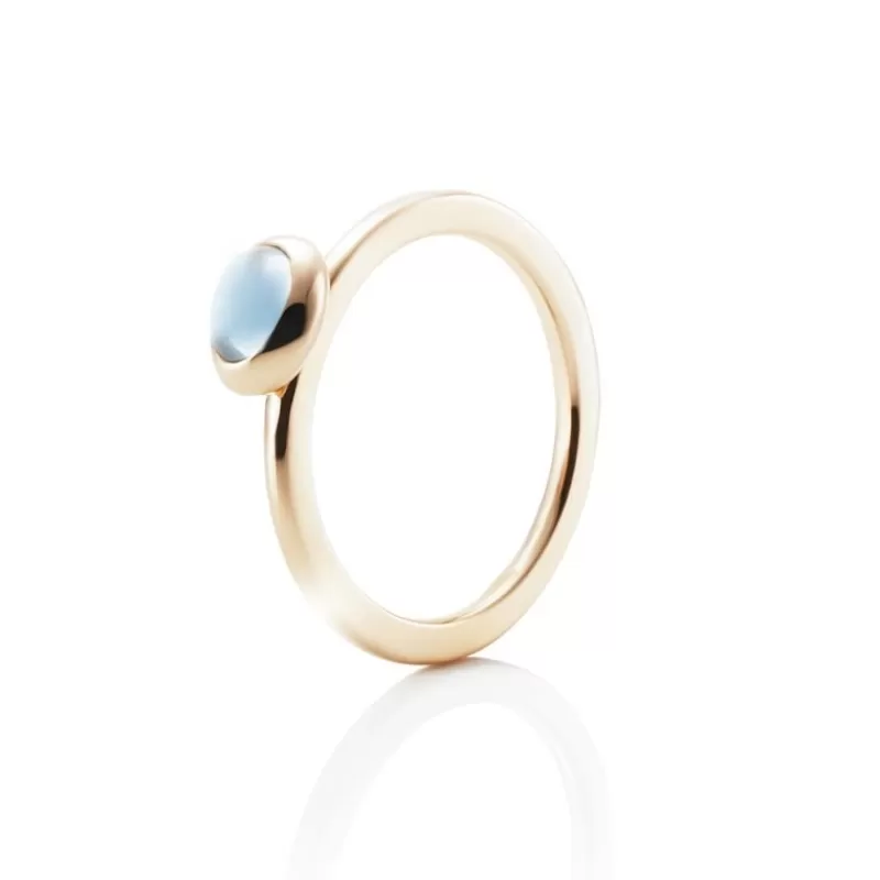Efva Attling Gullringer-Ring, Love Bead Topas
