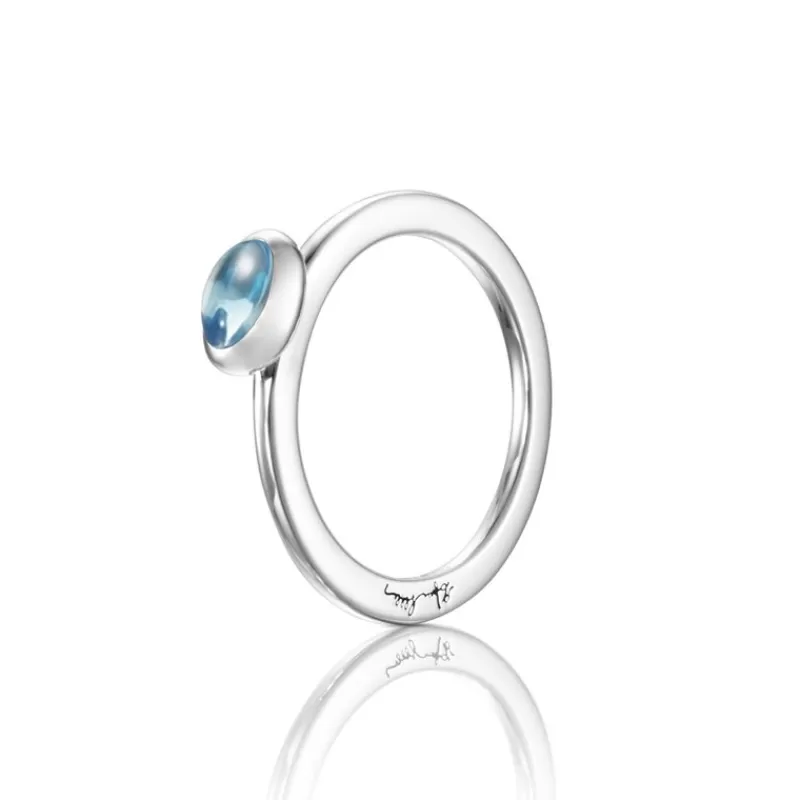 Efva Attling Sølvringer-Ring, Love Bead Topaz