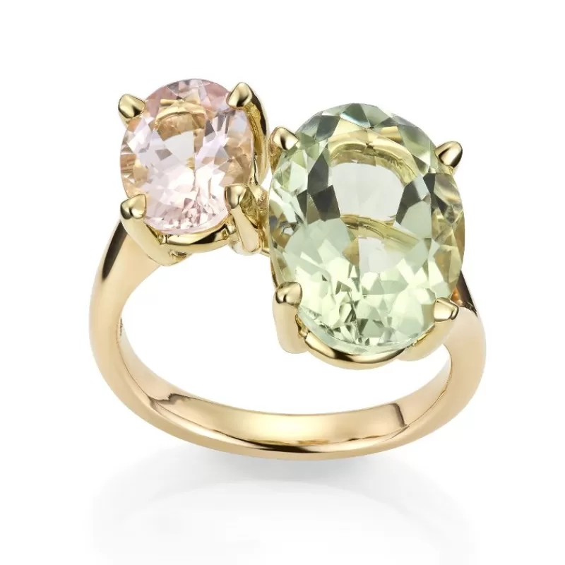 David-Andersen Gullringer-Ring, Prasolitt Og Morganitt