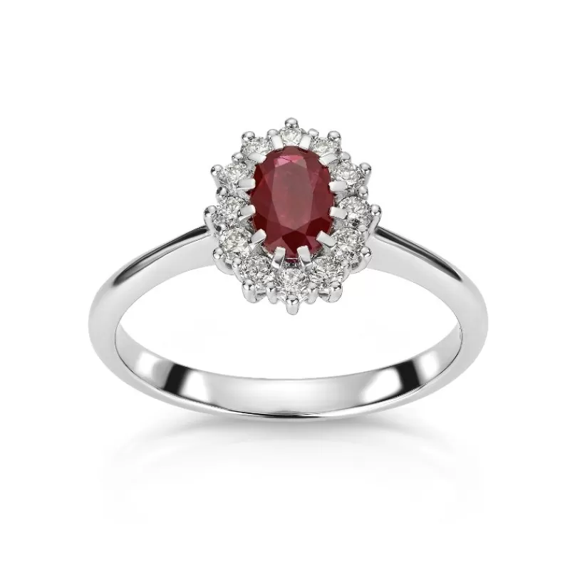 David-Andersen Diamantringer-Ring, Rosett Rubin