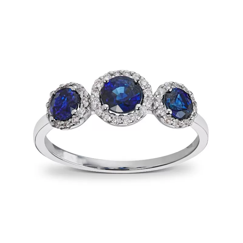 David-Andersen Diamantringer-Ring, Safirer Og Diamanter
