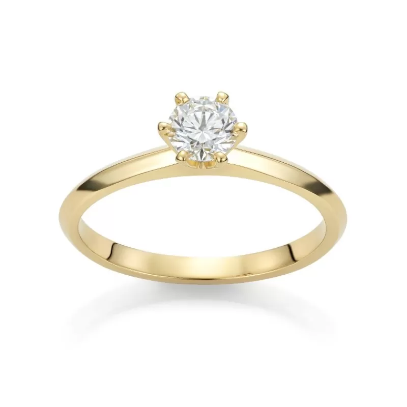 David-Andersen Diamantringer-Ring, Solitaer 0,40Ct