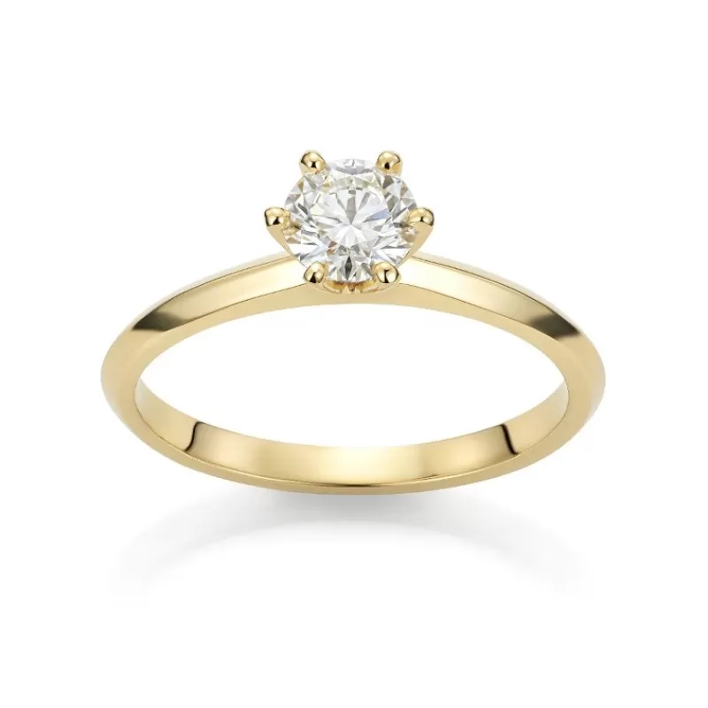 David-Andersen Diamantringer-Ring, Solitaer 0,50Ct