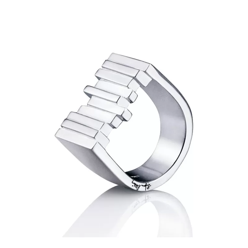 Efva Attling Sølvringer-Ring, Stairway To Heaven Signet