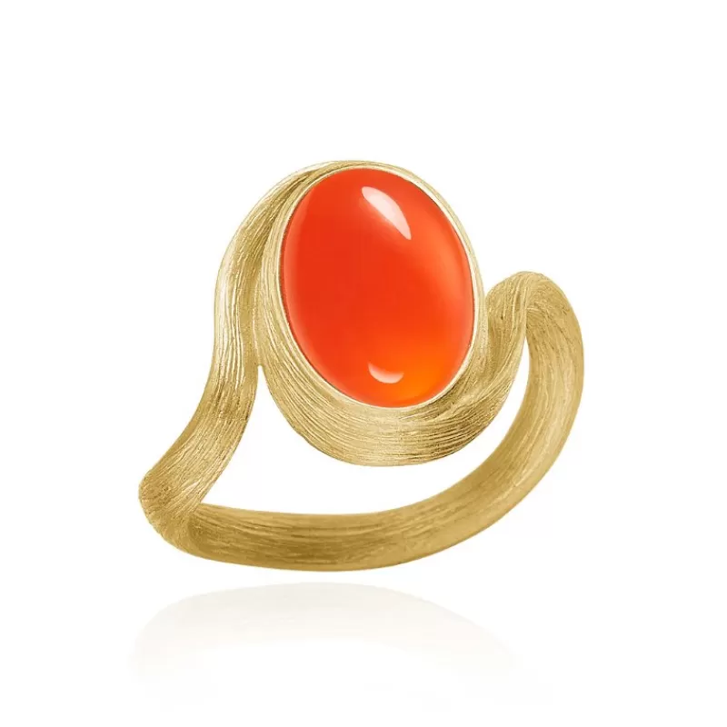 Dulong Gullringer-Ring, Vega Karneol